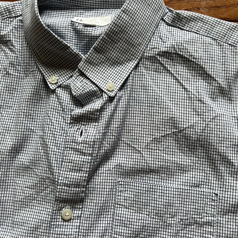 Gap Grid Patterned Button Down - image 2